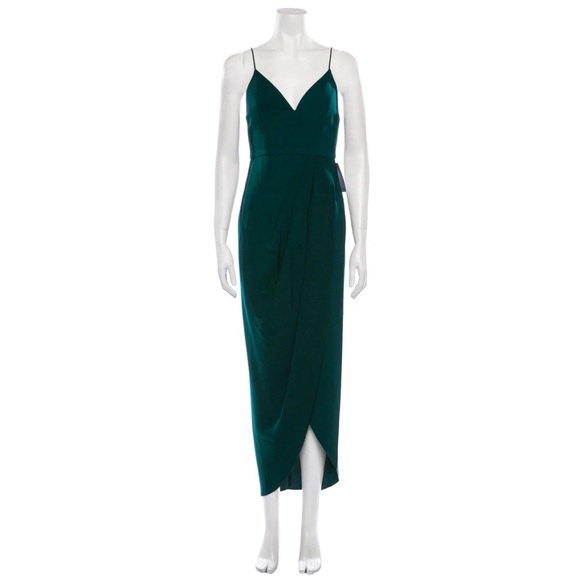 Shona Joy Dresses & Skirts - Shona Joy Green V-Neck Dress - Size US 2 - New/Never worn